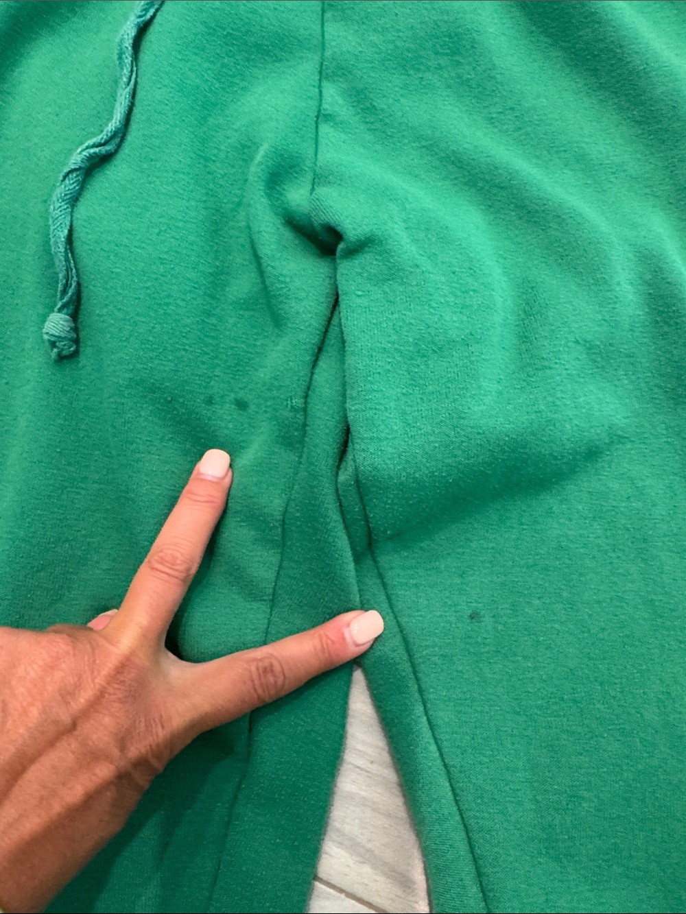 Aviator Nation Green Joggers with Yellow Smiley Stripe S - Picture 3 of 4